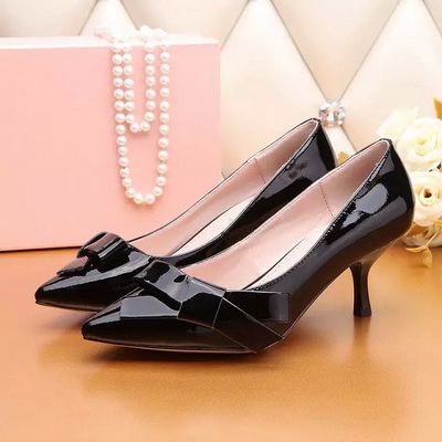 MIUMIU Shallow mouth kitten heel Shoes Women--011